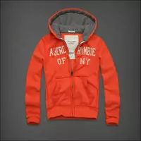 hommes giacca hoodie abercrombie & fitch 2013 classic x-8052 orange